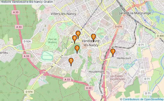 plan Histoire Vandoeuvre-lès-Nancy Associations histoire Vandoeuvre-lès-Nancy : 7 associations