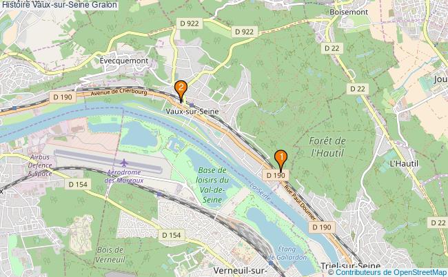 plan Histoire Vaux-sur-Seine Associations histoire Vaux-sur-Seine : 2 associations