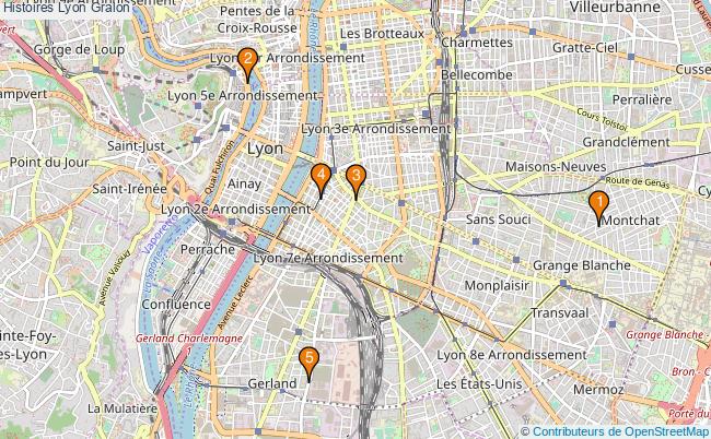 plan Histoires Lyon Associations Histoires Lyon : 5 associations