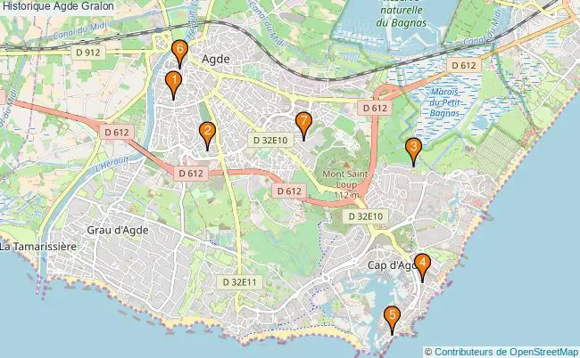 plan Historique Agde Associations historique Agde : 10 associations