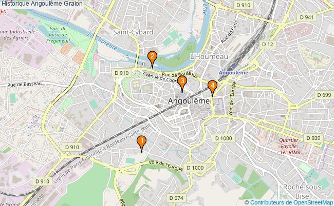 plan Historique Angoulême Associations historique Angoulême : 5 associations