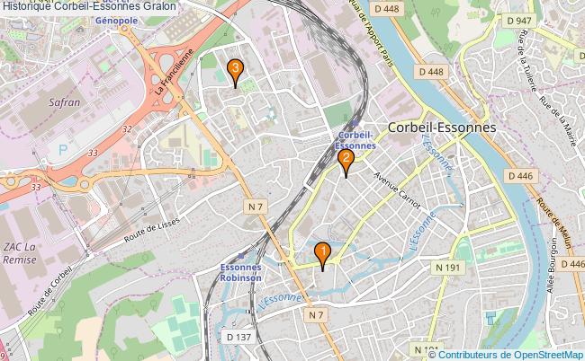 plan Historique Corbeil-Essonnes Associations historique Corbeil-Essonnes : 4 associations