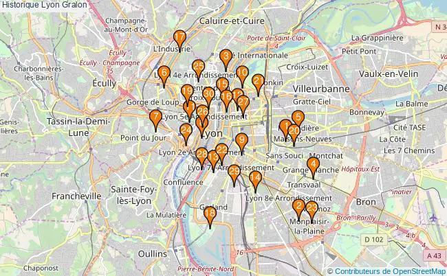 plan Historique Lyon Associations historique Lyon : 75 associations
