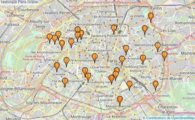 plan Historique Paris Associations historique Paris : 465 associations