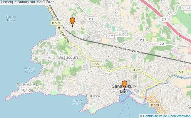 plan Historique Sanary-sur-Mer Associations historique Sanary-sur-Mer : 3 associations