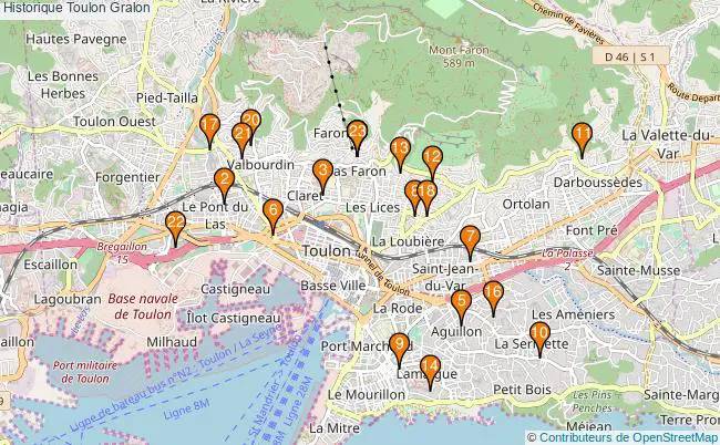 plan Historique Toulon Associations historique Toulon : 30 associations