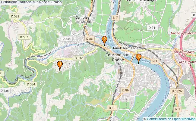 plan Historique Tournon-sur-Rhône Associations historique Tournon-sur-Rhône : 4 associations