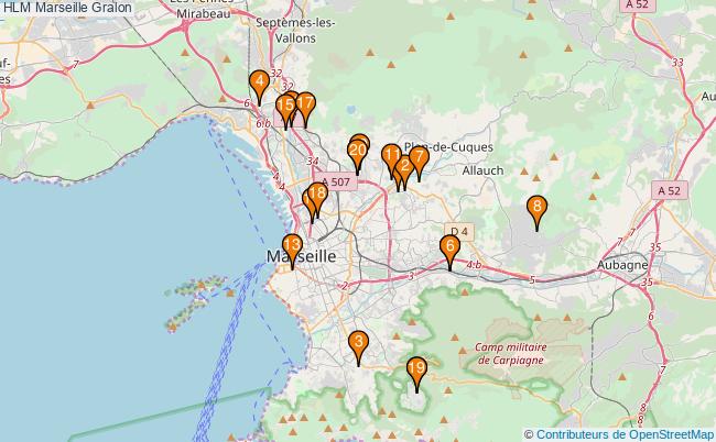 plan HLM Marseille Associations HLM Marseille : 22 associations