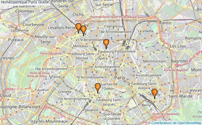 plan Homéopathique Paris Associations homéopathique Paris : 7 associations