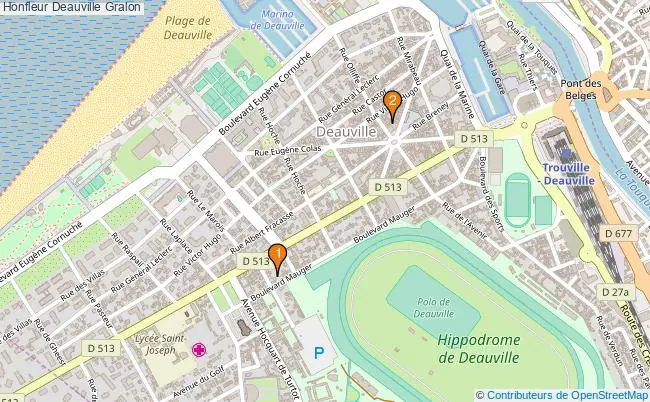 plan Honfleur Deauville Associations Honfleur Deauville : 3 associations