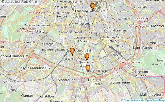 plan Hôpital de jour Paris Associations hôpital de jour Paris : 5 associations