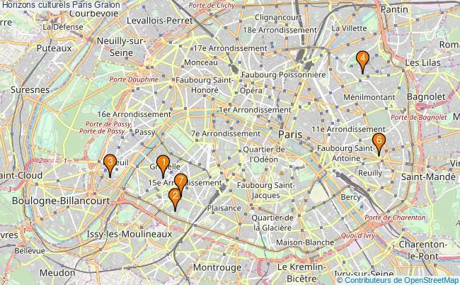 plan Horizons culturels Paris Associations horizons culturels Paris : 8 associations