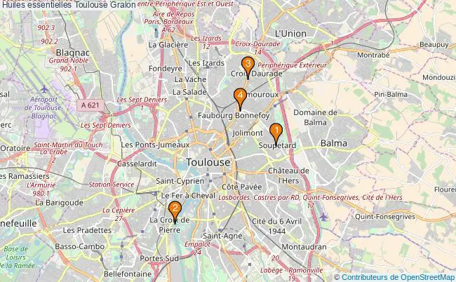 plan Huiles essentielles Toulouse Associations huiles essentielles Toulouse : 4 associations