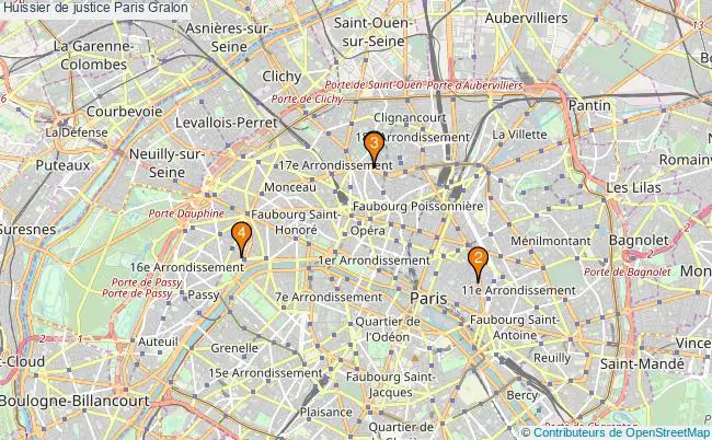 plan Huissier de justice Paris Associations huissier de justice Paris : 3 associations