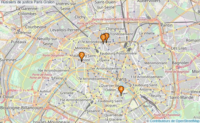 plan Huissiers de justice Paris Associations huissiers de justice Paris : 4 associations