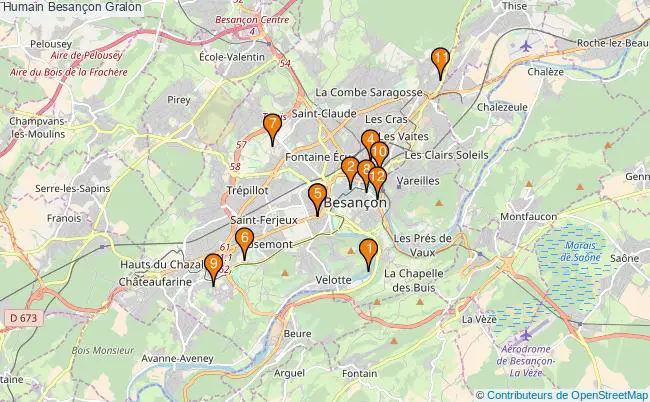 plan Humain Besançon Associations Humain Besançon : 16 associations