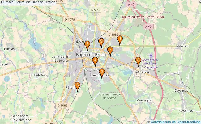 plan Humain Bourg-en-Bresse Associations Humain Bourg-en-Bresse : 8 associations
