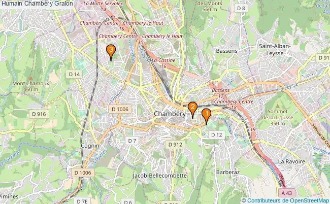 plan Humain Chambéry Associations Humain Chambéry : 4 associations