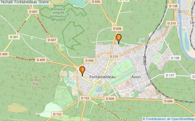 plan Humain Fontainebleau Associations Humain Fontainebleau : 3 associations