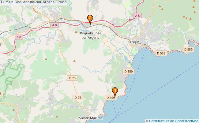 plan Humain Roquebrune-sur-Argens Associations Humain Roquebrune-sur-Argens : 2 associations
