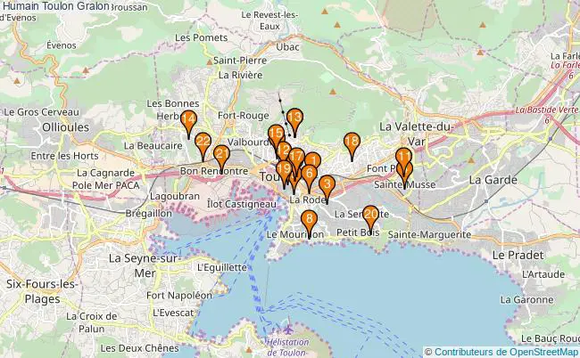 plan Humain Toulon Associations Humain Toulon : 28 associations