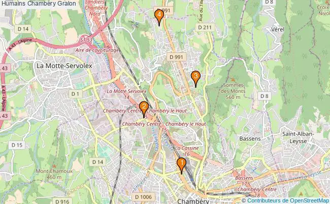 plan Humains Chambéry Associations Humains Chambéry : 6 associations