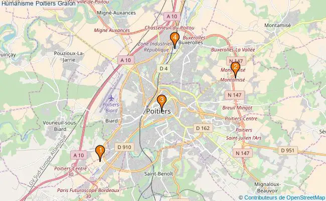plan Humanisme Poitiers Associations humanisme Poitiers : 3 associations