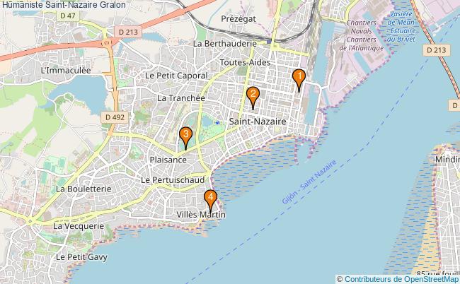 plan Humaniste Saint-Nazaire Associations Humaniste Saint-Nazaire : 6 associations