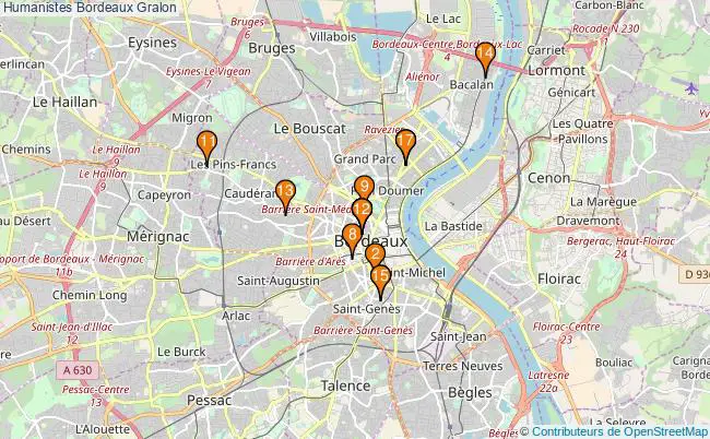 plan Humanistes Bordeaux Associations humanistes Bordeaux : 19 associations