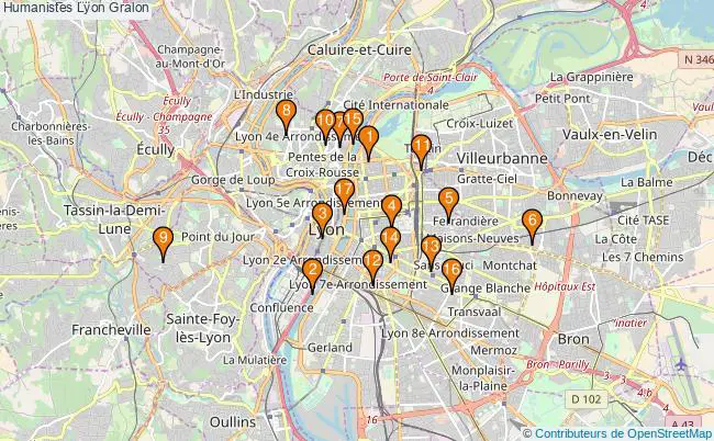 plan Humanistes Lyon Associations humanistes Lyon : 20 associations