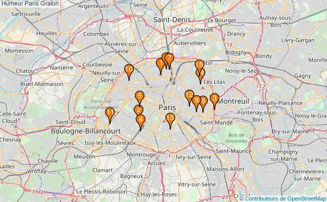 plan Humeur Paris Associations humeur Paris : 18 associations
