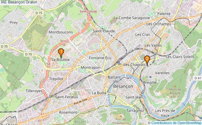 plan IAE Besançon Associations IAE Besançon : 3 associations