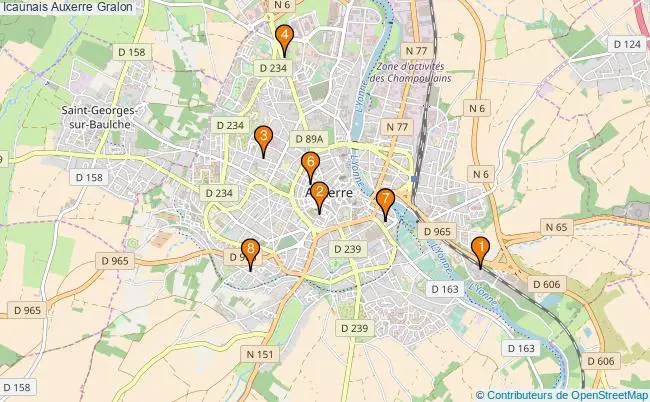 plan Icaunais Auxerre Associations icaunais Auxerre : 10 associations