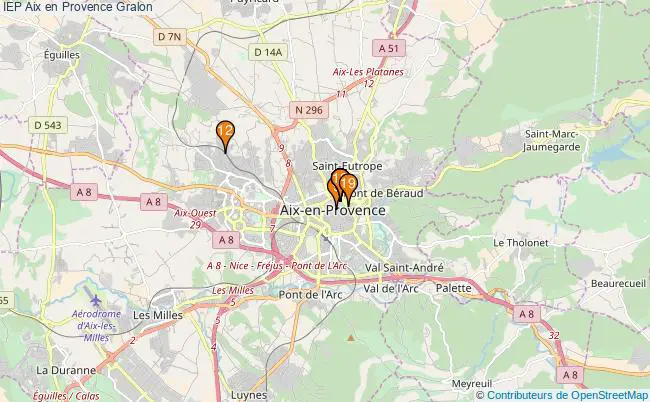 plan IEP Aix en Provence Associations IEP Aix en Provence : 18 associations