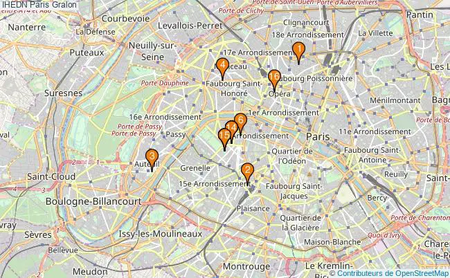 plan IHEDN Paris Associations IHEDN Paris : 18 associations
