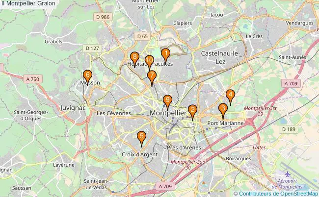 plan II Montpellier Associations II Montpellier : 10 associations