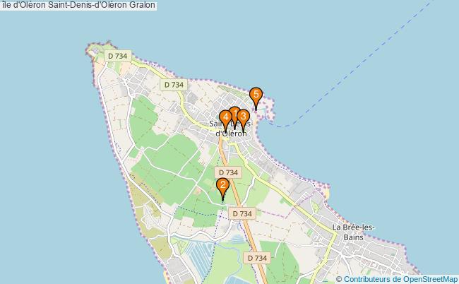 plan île d'Oléron Saint-Denis-d'Oléron Associations île d'Oléron Saint-Denis-d'Oléron : 4 associations