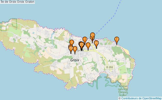 plan île de Groix Groix Associations île de Groix Groix : 29 associations