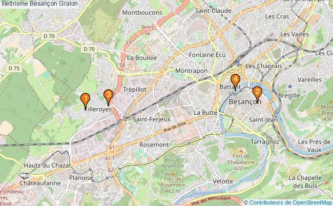 plan Illettrisme Besançon Associations illettrisme Besançon : 4 associations