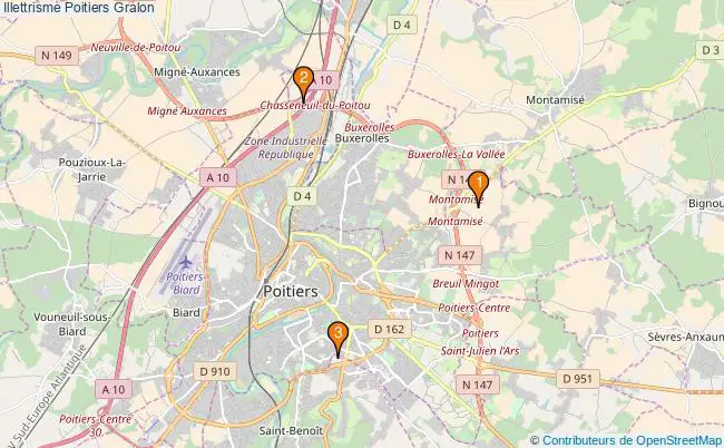 plan Illettrisme Poitiers Associations illettrisme Poitiers : 3 associations