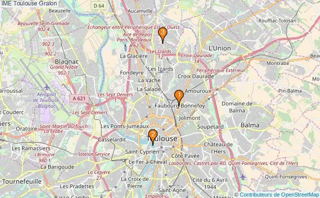 plan IME Toulouse Associations IME Toulouse : 4 associations