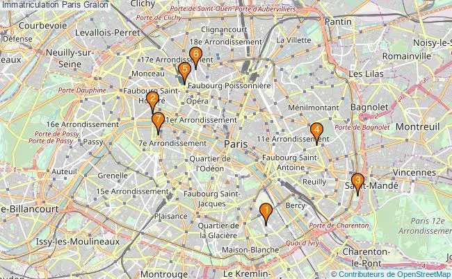 plan Immatriculation Paris Associations immatriculation Paris : 7 associations