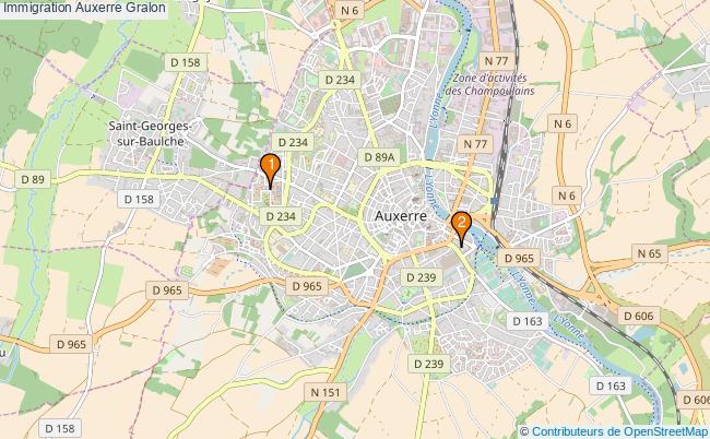 plan Immigration Auxerre Associations immigration Auxerre : 3 associations