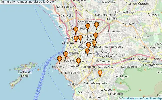 plan Immigration clandestine Marseille Associations immigration clandestine Marseille : 14 associations