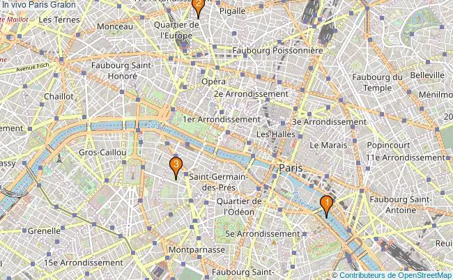 plan In vivo Paris Associations in vivo Paris : 3 associations