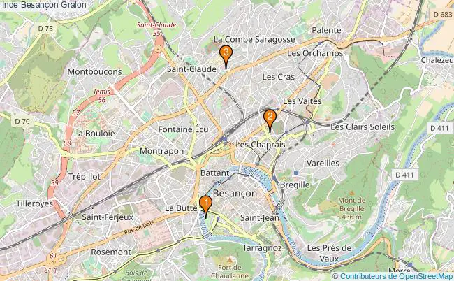 plan Inde Besançon Associations Inde Besançon : 3 associations