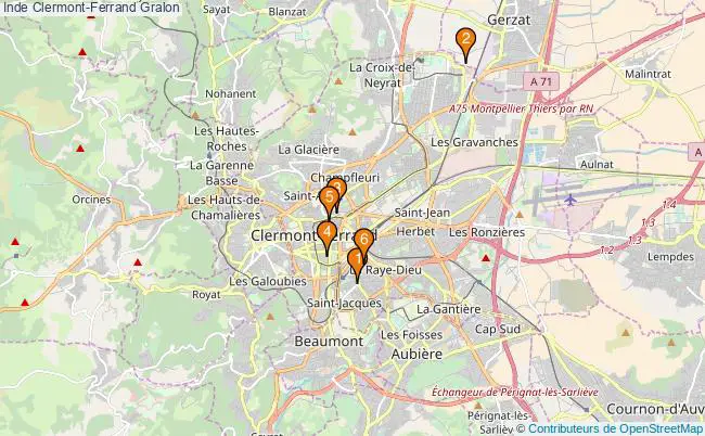 plan Inde Clermont-Ferrand Associations Inde Clermont-Ferrand : 6 associations