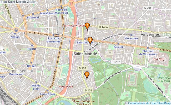 plan Inde Saint-Mandé Associations Inde Saint-Mandé : 3 associations