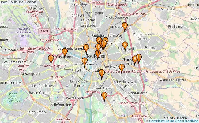 plan Inde Toulouse Associations Inde Toulouse : 19 associations