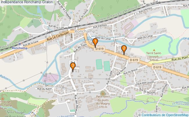 plan Indépendance Ronchamp Associations indépendance Ronchamp : 3 associations